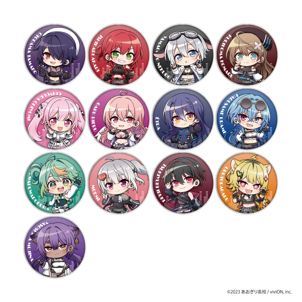 【予約】トレーディング缶バッジ ミニキャラver. あおぎり高校  全13種｜9月下旬以降順次発送